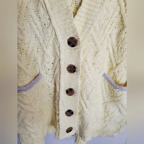 NWT Free People Montana Cable Cardi - Picture 5 of 11